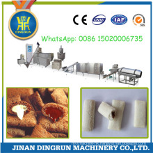 puffed snack food with cream filling machine